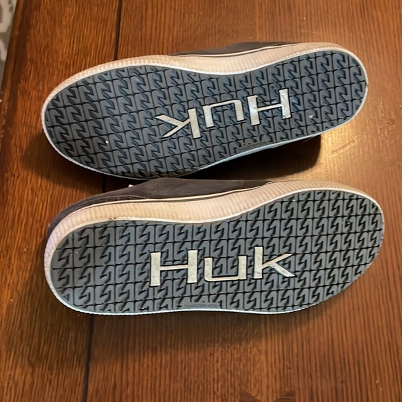 HUK Mens Mania Leather Shoes Sneakers Fishing Gray Suede Size 8.5 - Picture 7 of 8